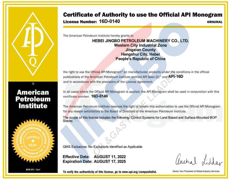 API 16D-0140